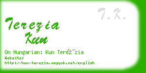 terezia kun business card